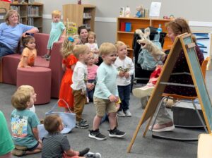 Children enjoying story time at Northern Wayne Library