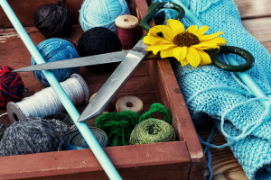 collection of needle-working tools