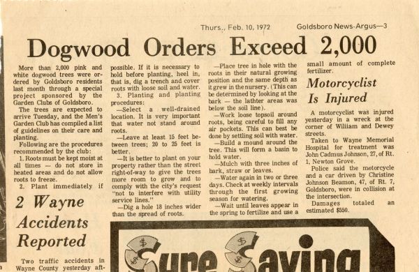 Goldsboro News-Argus article