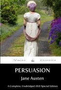 book cover for Persuasion by Jane Austen