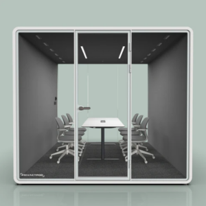 A study pod manufactured by the company PrivacyPod.