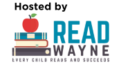 logo for READ Wayne, Every child reads and succeeds