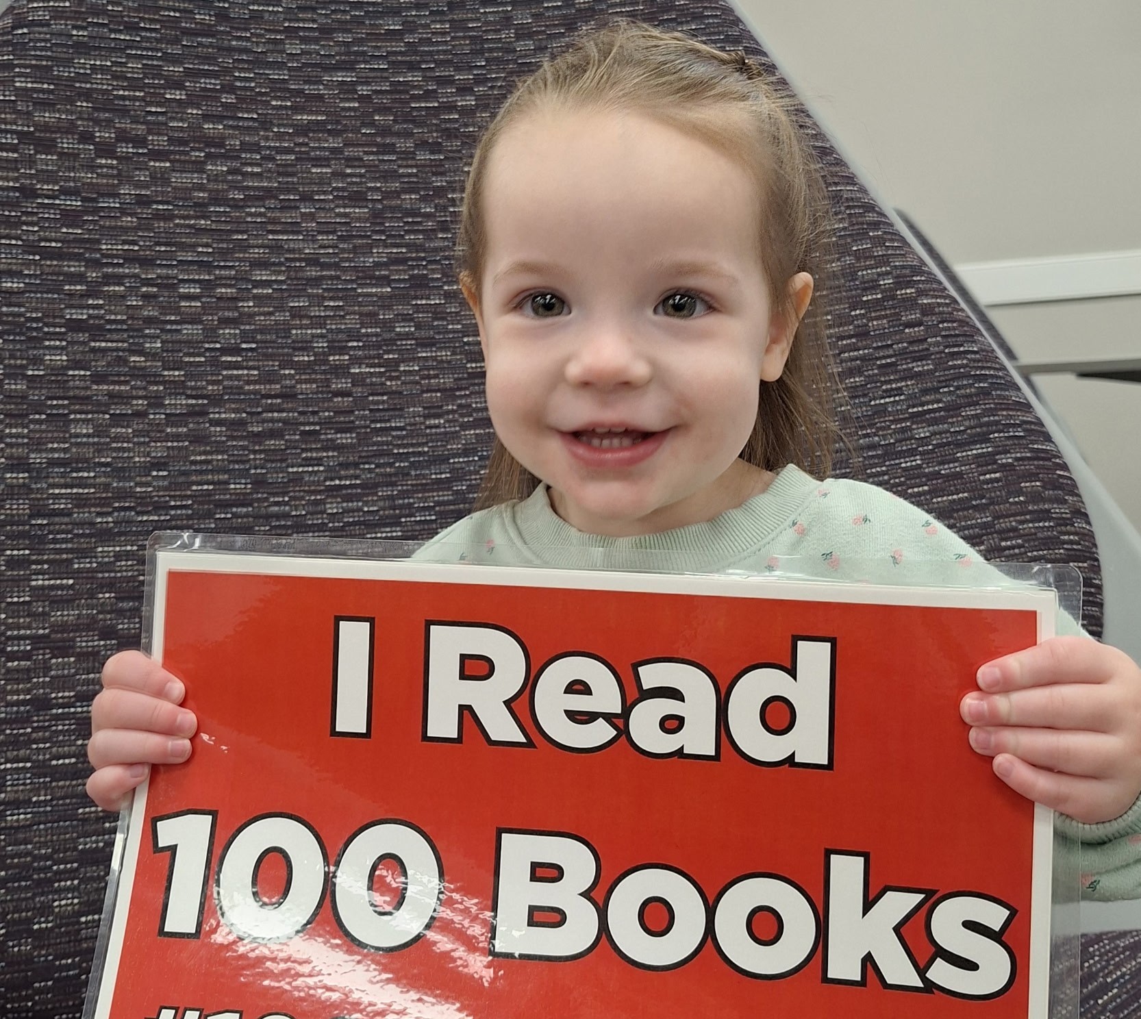 Brinley has read 100 books