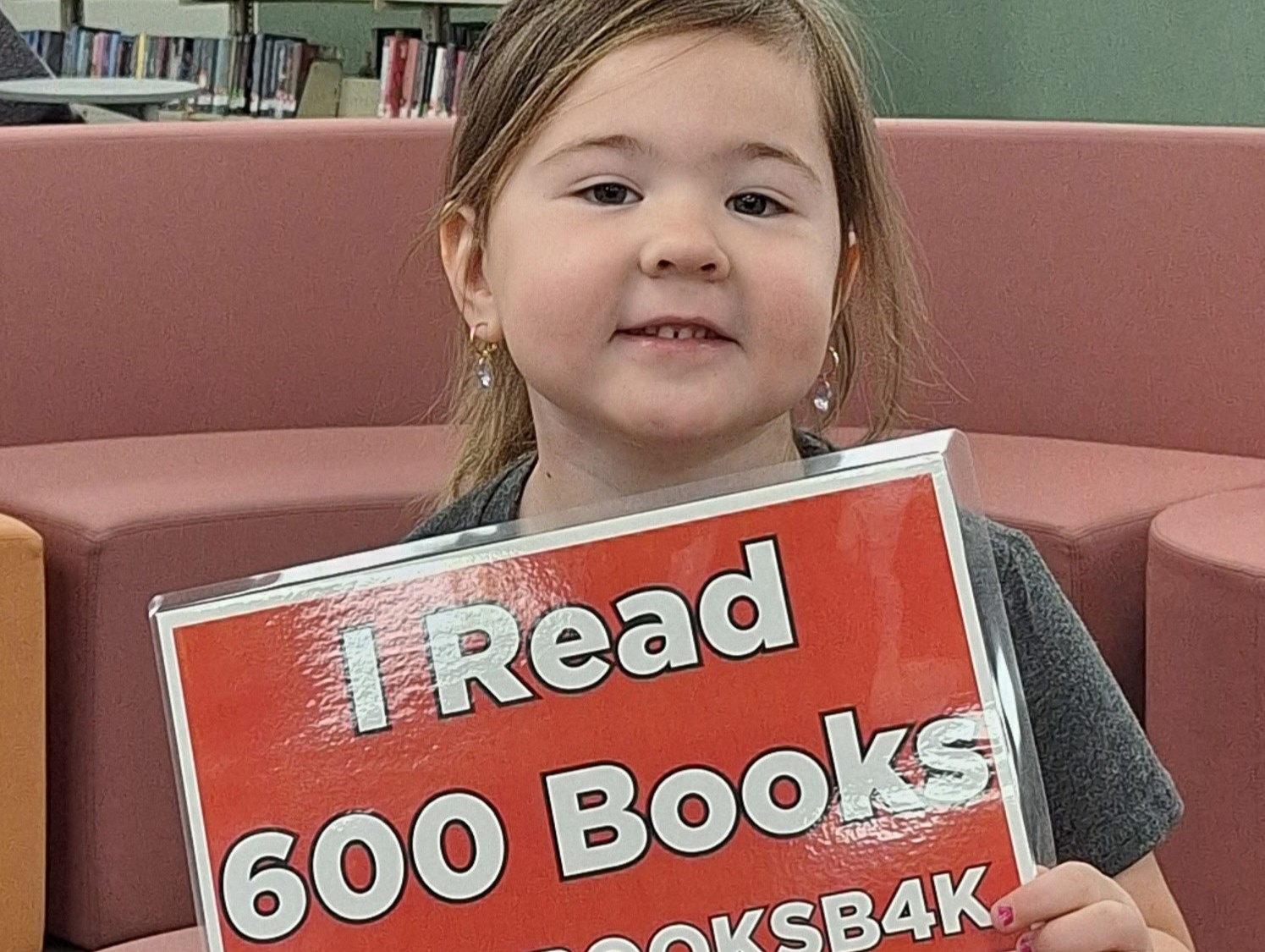 Allie has read 600 books