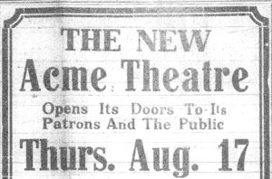 IMG_003 ACME Theatre opening newspaper article.