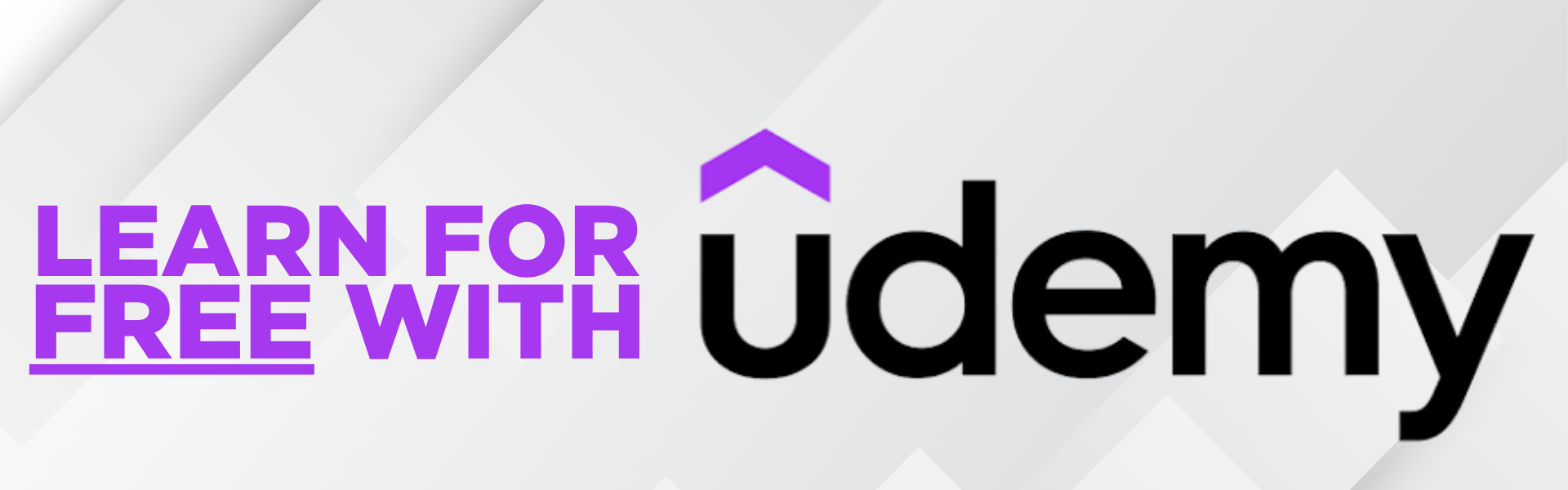 Learn for free with udemy