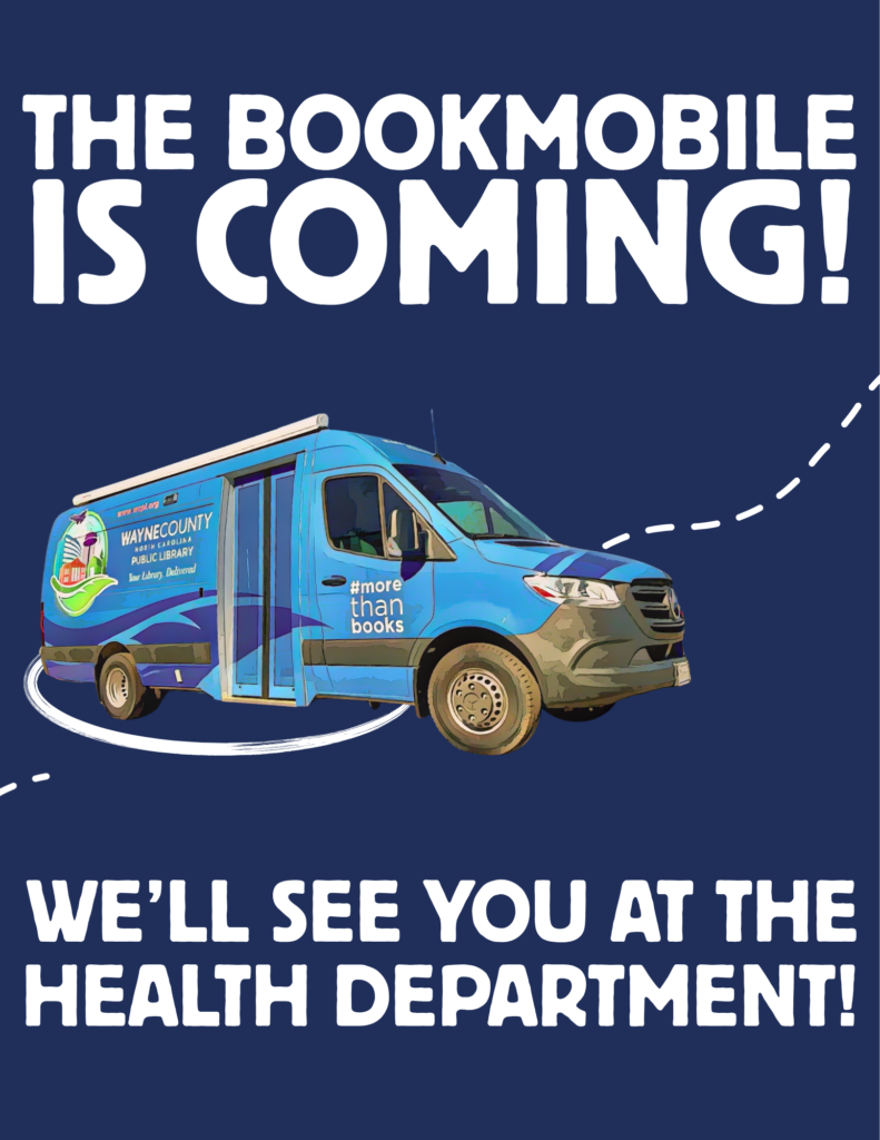 Bookmobile Posts (4) The Bookmobile is coming! We will see you are the health department