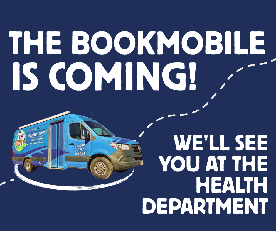 Bookmobile Posts (5) The Bookmobile is coming! We will see you are the health department